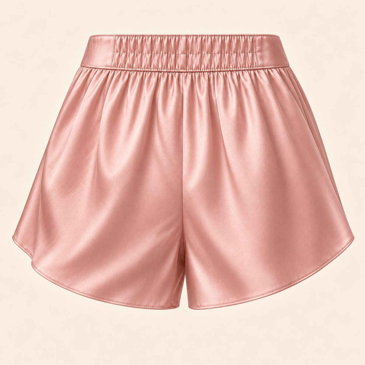 Bambi Pink Dappled Silk Shorts