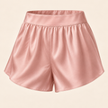 Bambi Pink Dappled Silk Shorts