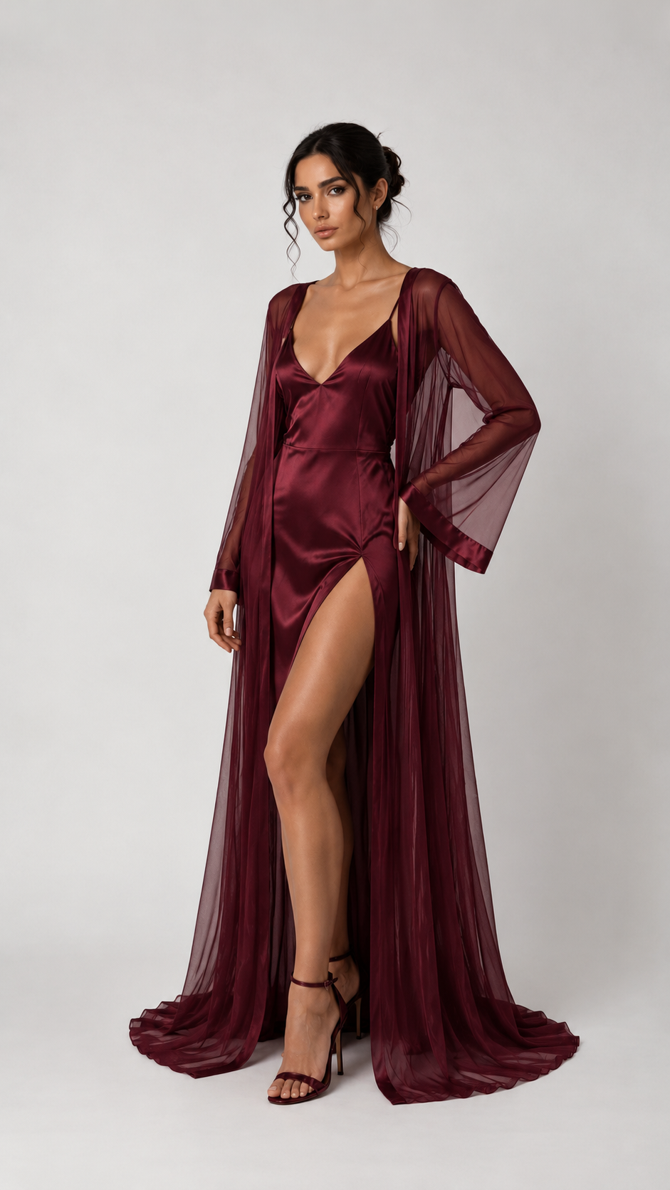 Ruby Odette Set — robe front photograph