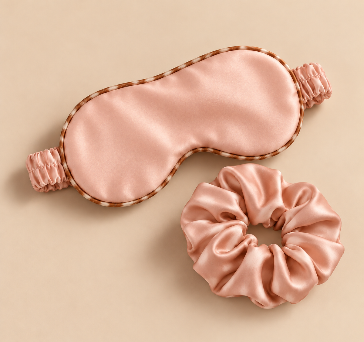 bambi pink eye mask scrunchie png