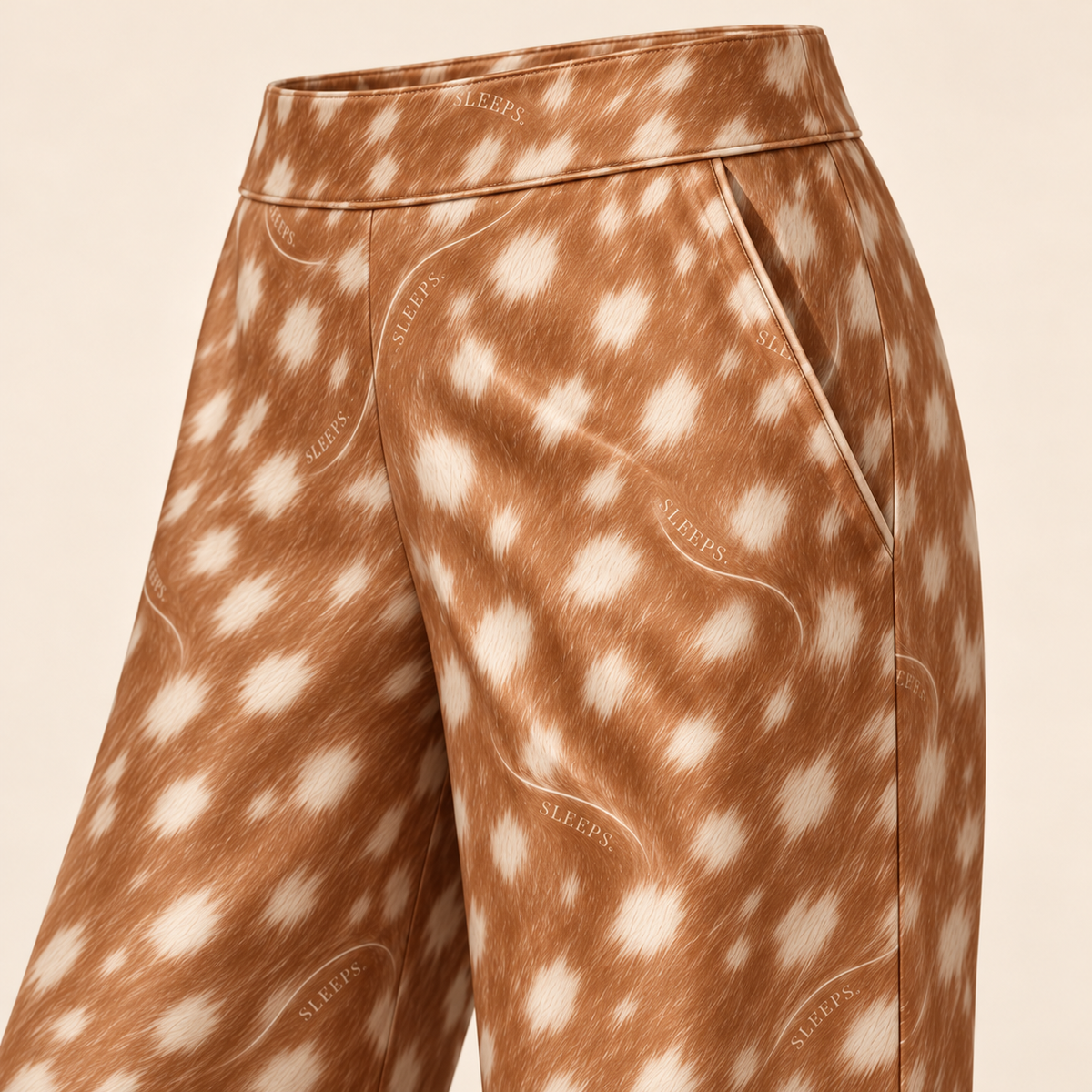 Softly Dappled Silk Trousers