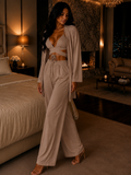 Clay Soft Ties three-piece set with matching shirt and trousers