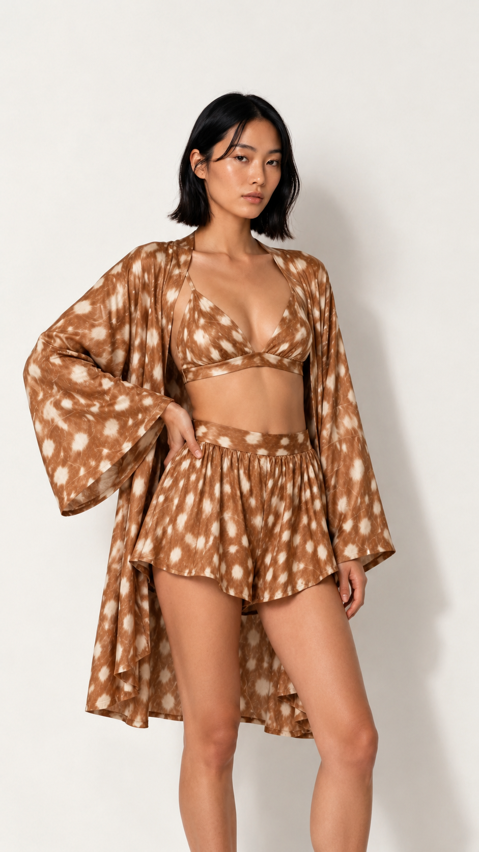 Dappled Silk Bra Top